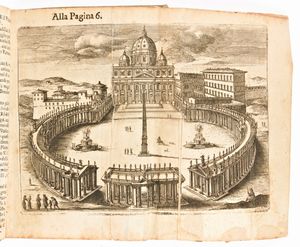 Roma ampliata, e rinovata, o sia nuova descrizione dell'antica, e moderna citta' di Roma. In Roma, Gregorio Roisecco, 1750  - Asta Libri Rari & Manoscritti del XVI Secolo - Associazione Nazionale - Case d'Asta italiane