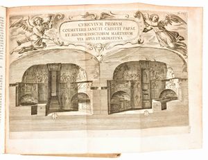 [Catacombe/Roma] Bosio, Antonio & Severano, Giovanni : Roma sotterranea. Roma, Michel'Angelo e Pietro Vincenzo fratelli de' Rossi, 1710  - Asta Libri Rari & Manoscritti del XVI Secolo - Associazione Nazionale - Case d'Asta italiane