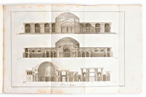 [Architettura/Roma] Scamozzi, Ottavio Bertotti : Le terme dei romani disegnate da Andrea Palladio e ripubblicate con la giunta di alcune osservazioni... Giovanni Rossi, Vicenza 1797  - Asta Libri Rari & Manoscritti del XVI Secolo - Associazione Nazionale - Case d'Asta italiane