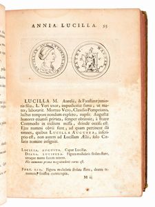 [Numismatica/Roma] Foy Vaillant, Jean : Numismata imperatorum romanorum praestantiora a Julio Caesare ad postumum et tyrannos. Parigi, Joannem Jombert 1694  - Asta Libri Rari & Manoscritti del XVI Secolo - Associazione Nazionale - Case d'Asta italiane