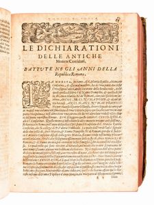 [Numismatica/Roma] Erizzo, Sebastiano : Discorso di M. Sebastiano Erizzo. Sopra le medaglie de gli antichi. Con la dichiaratione delle monete consulari, & delle medaglie de gli imperadori Romani. Venezia, Gio. Varisco & Paganino Paganini Quarta edizione ampliata [ca. 1585]  - Asta Libri Rari & Manoscritti del XVI Secolo - Associazione Nazionale - Case d'Asta italiane