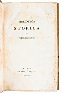 [Storia/Roma] Velleius Paterculus, Caius : Velleio Patercolo Istoria romana. Valerio Massimo, Detti e fatti memorabili. 2 volumi. Milano, Niccolo Bettoni 1826  - Asta Libri Rari & Manoscritti del XVI Secolo - Associazione Nazionale - Case d'Asta italiane