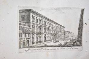 Venuti, Ridolfino ACCURATA, E SUCCINTA DESCRIZIONE TOPOGRAFICA E ISTORICA DI ROMA MODERNA. OPERA POSTUMA DELL'ABATE RIDOLFINO VENUTI CORTONESE, ... RIDOTTA IN MIGLIOR FORMA , ACCRESCIUTA , E ORNATA DI MOLTE FIGURE IN RAME. In Roma, 1766, presso Carlo Barbiellini.  - Asta Libri Rari & Manoscritti del XVI Secolo - Associazione Nazionale - Case d'Asta italiane