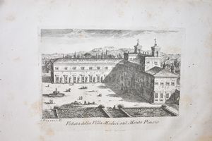 Venuti, Ridolfino ACCURATA, E SUCCINTA DESCRIZIONE TOPOGRAFICA E ISTORICA DI ROMA MODERNA. OPERA POSTUMA DELL'ABATE RIDOLFINO VENUTI CORTONESE, ... RIDOTTA IN MIGLIOR FORMA , ACCRESCIUTA , E ORNATA DI MOLTE FIGURE IN RAME. In Roma, 1766, presso Carlo Barbiellini.  - Asta Libri Rari & Manoscritti del XVI Secolo - Associazione Nazionale - Case d'Asta italiane