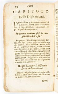 [Medicina] Chauliac, Guy de : Fiori di Guido, overo Sentenze principali della grande chirurgia. Riviste, & accresciute... In Roma, nella stampa di Domenico Manelfi, 1652  - Asta Libri Rari & Manoscritti del XVI Secolo - Associazione Nazionale - Case d'Asta italiane