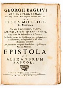 [Anatomia] Pascoli, Alessandro : Il corpo-umano, o breve storia, dove con nuovo metodo si descrivono in compendio tutti gli organi suoi, e i loro principali ufizi... G. Costantini & A. Poletti, in Perugia & Venezia 1700  - Asta Libri Rari & Manoscritti del XVI Secolo - Associazione Nazionale - Case d'Asta italiane