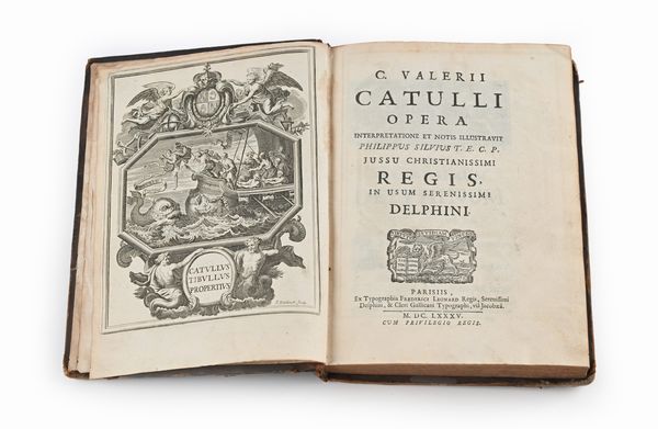 C. Valerii Catulli, Opera; Sexti Aureli Propertii Elegiarva - Albi Tibulli Elegiarum. 2 voll.  - Asta Libri Antichi e Stampe - Associazione Nazionale - Case d'Asta italiane