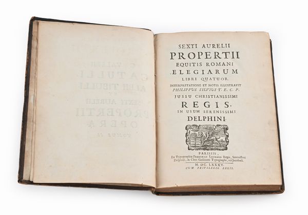 C. Valerii Catulli, Opera; Sexti Aureli Propertii Elegiarva - Albi Tibulli Elegiarum. 2 voll.  - Asta Libri Antichi e Stampe - Associazione Nazionale - Case d'Asta italiane