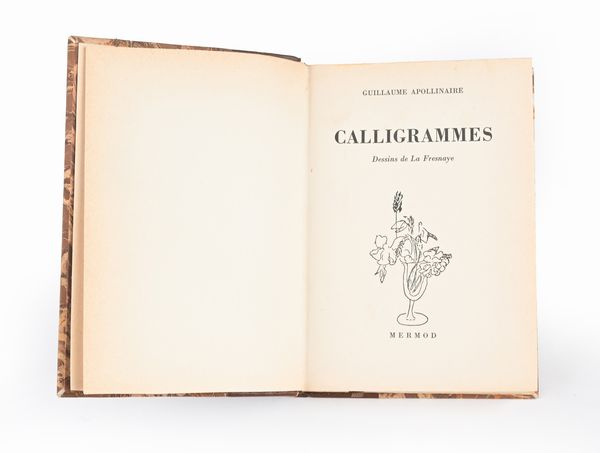 Guillaume Apollinaire - Alcools; Calligrammes; Ombre de mon amour - Mermod  - Asta Libri Antichi e Stampe - Associazione Nazionale - Case d'Asta italiane