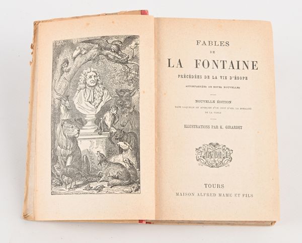 Fontaine Jean de La - Fables choises, mises en vers. Traduites & mises en prose allemande (Livre premier - Livre sixieme) Testo in francese e tedesco  - Asta Libri Antichi e Stampe - Associazione Nazionale - Case d'Asta italiane