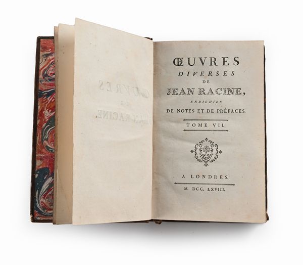 Oeuvres de Jean Racine Racine. Avec des commentaires par M. Luneau de Boisjermain  - Asta Libri Antichi e Stampe - Associazione Nazionale - Case d'Asta italiane