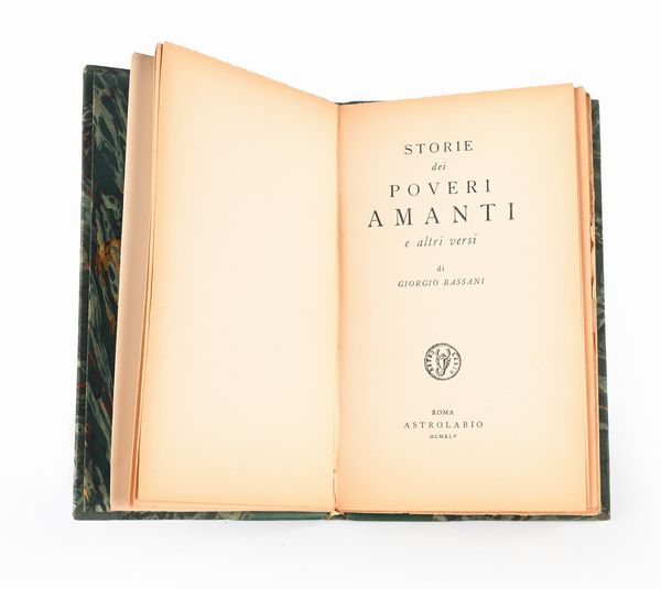 Giorgio Bassani - Storie di Poveri amanti - Astrolabio, 1945  - Asta Libri Antichi e Stampe - Associazione Nazionale - Case d'Asta italiane