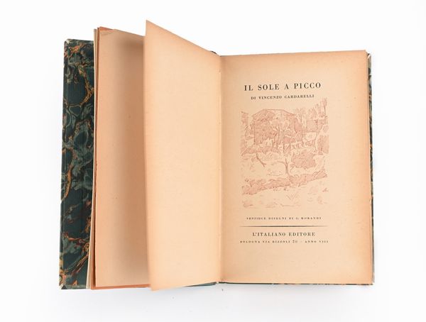 Cardarelli Vincenzo - Il sole a picco - L'italiano editore, 1929  - Asta Libri Antichi e Stampe - Associazione Nazionale - Case d'Asta italiane