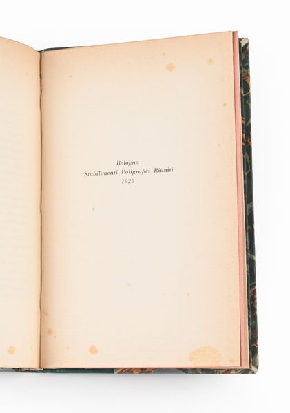 Bacchelli - La ruota del tempo, 1928  - Asta Libri Antichi e Stampe - Associazione Nazionale - Case d'Asta italiane