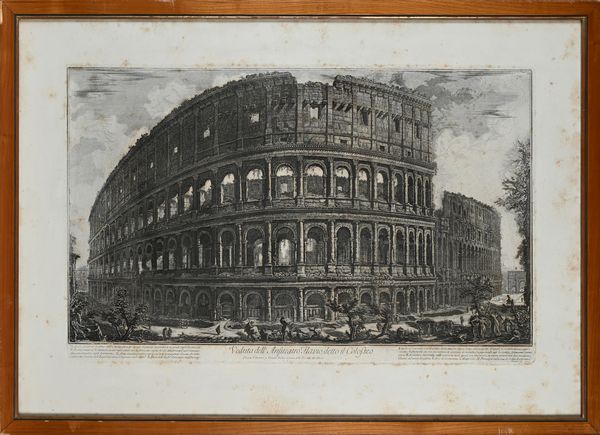 Ristampa della Veduta del Colosseo  - Asta Libri Antichi e Stampe - Associazione Nazionale - Case d'Asta italiane