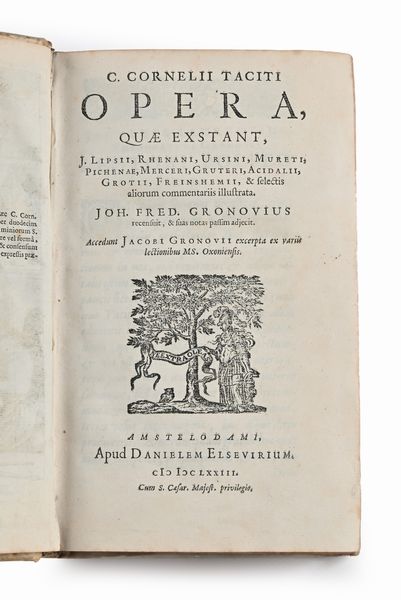 C. Cornelii Taciti Opera  - Asta Libri Antichi e Stampe - Associazione Nazionale - Case d'Asta italiane