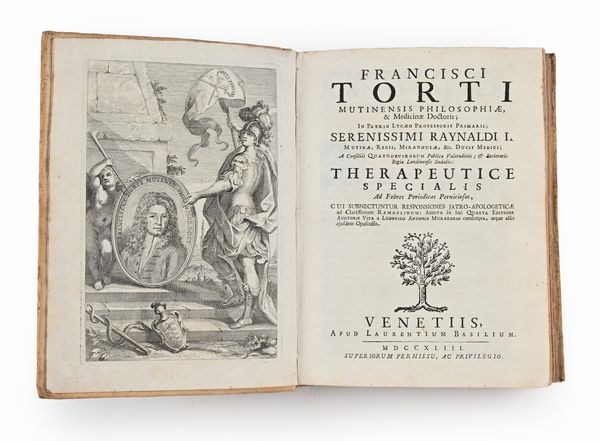 Francisci Torti - Therapeutice specialis ad Febres Periodicas Perniciosas  - Asta Libri Antichi e Stampe - Associazione Nazionale - Case d'Asta italiane