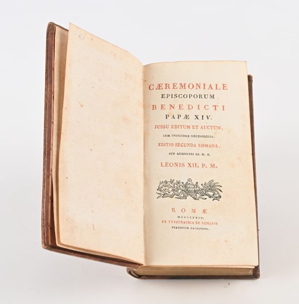 Caerimoniale Episcoporum Benedicti Papae XIV. Editio secunda romana  - Asta Libri Antichi e Stampe - Associazione Nazionale - Case d'Asta italiane