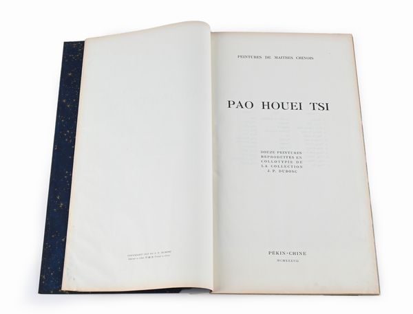 Pao Houei Tsi - Douze Peintures Chinoises de la Collection J.P. Dubosc  - Asta Libri Antichi e Stampe - Associazione Nazionale - Case d'Asta italiane