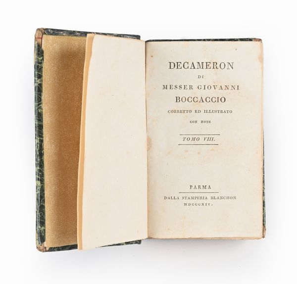 Decameron di Messer Giovanni Boccaccio  - Asta Libri Antichi e Stampe - Associazione Nazionale - Case d'Asta italiane