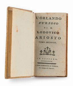 L'Orlando Furioso di M. Lodovico Ariosto  - Asta Libri Antichi e Stampe - Associazione Nazionale - Case d'Asta italiane