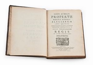 C. Valerii Catulli, Opera; Sexti Aureli Propertii Elegiarva - Albi Tibulli Elegiarum. 2 voll.  - Asta Libri Antichi e Stampe - Associazione Nazionale - Case d'Asta italiane