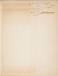 HENRI MICHAUX : Henri Michaux - Meidosems  - Asta Libri Antichi e Stampe - Associazione Nazionale - Case d'Asta italiane