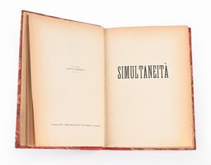 Ardengo Soffici - Simultaneità e chimismi lirici - Vallecchi, 1919  - Asta Libri Antichi e Stampe - Associazione Nazionale - Case d'Asta italiane