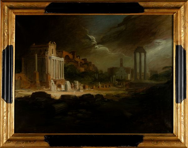 Riccardo Tommasi Ferroni : Veduta del Foro Romano - Veduta di Roma  - Asta Arte Moderna e Contemporanea - Associazione Nazionale - Case d'Asta italiane