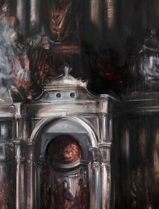 Alessandro Papetti : Interno Cattedrale  - Asta Arte Moderna e Contemporanea - Associazione Nazionale - Case d'Asta italiane