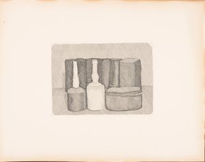 Giorgio Morandi : Natura morta con nove oggetti  - Asta Arte Moderna e Contemporanea - Associazione Nazionale - Case d'Asta italiane