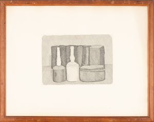 Giorgio Morandi : Natura morta con nove oggetti  - Asta Arte Moderna e Contemporanea - Associazione Nazionale - Case d'Asta italiane