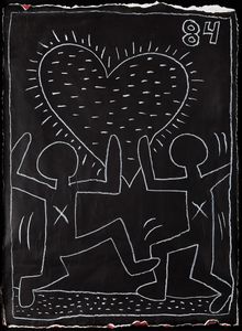 Keith Haring : Senza titolo  - Asta Arte Moderna e Contemporanea - Associazione Nazionale - Case d'Asta italiane