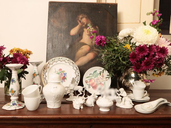 Miscellanea di accessori per la tavola in porcellana  - Asta D�ballage. Occasioni in asta - Associazione Nazionale - Case d'Asta italiane