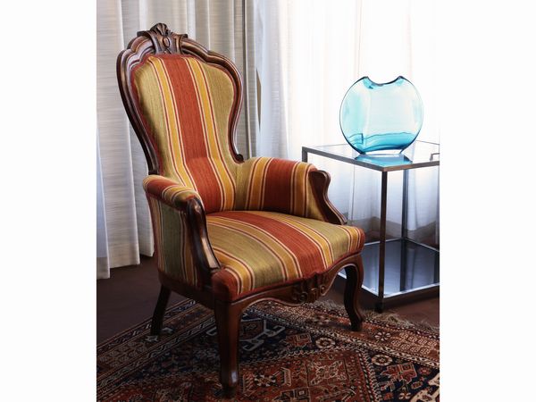 Coppia di poltrone in noce  - Asta D�ballage. Occasioni in asta - Associazione Nazionale - Case d'Asta italiane