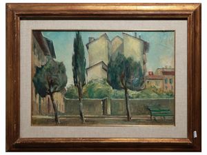Umberto Benedetti - Piazza Galileo, Firenze 1950