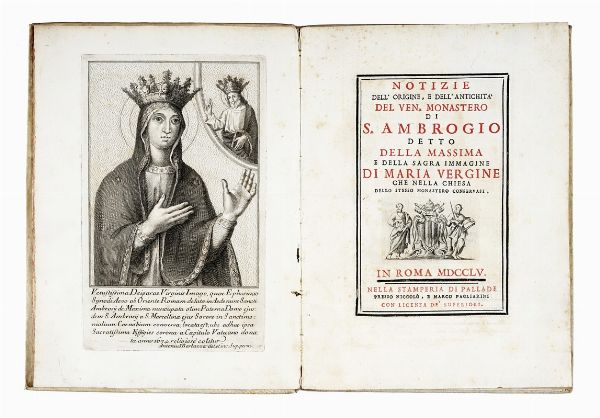 OTTAVIO PANCIROLI : Roma sacra, e moderna gi� descritta dal Pancirolo ed accresciuta da Francesco Posterla con una esatta notizia delle basiliche, chiese, ospedali...  - Asta Libri, Autografi e Manoscritti - Associazione Nazionale - Case d'Asta italiane