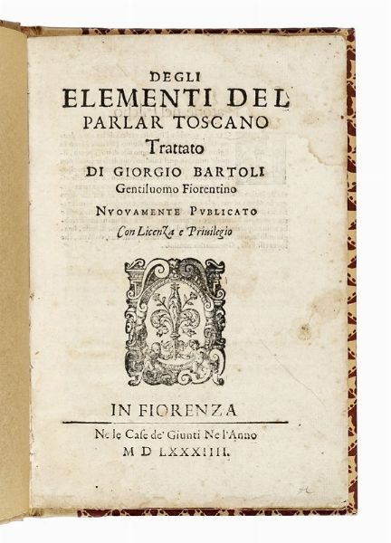 SEBASTIANO PAOLI : Modi di dire toscani ricercati nella loro origine.  - Asta Libri, Autografi e Manoscritti - Associazione Nazionale - Case d'Asta italiane