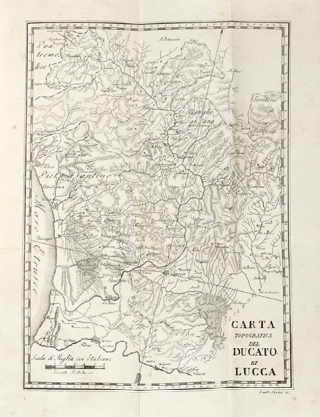 TOMMASO TRENTA : Guida del forestiere per la citt� e il contado di Lucca.  - Asta Libri, Autografi e Manoscritti - Associazione Nazionale - Case d'Asta italiane