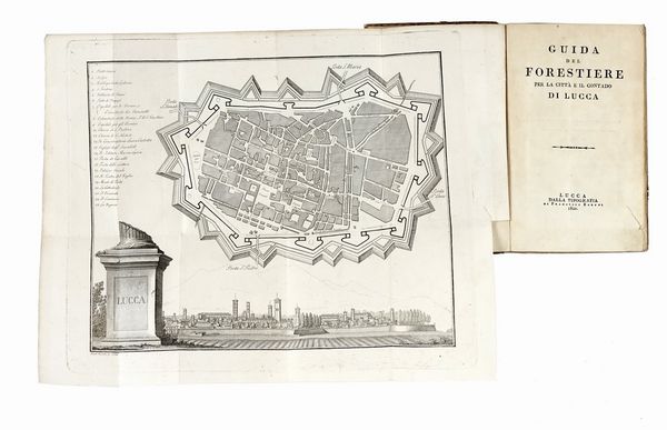 TOMMASO TRENTA : Guida del forestiere per la citt� e il contado di Lucca.  - Asta Libri, Autografi e Manoscritti - Associazione Nazionale - Case d'Asta italiane