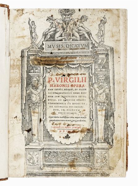 PUBLIUS VERGILIUS MARO : Opera cum Servij, Donati et Ascensij commentarijs nunc primum suae integritati restitutis...  - Asta Libri, Autografi e Manoscritti - Associazione Nazionale - Case d'Asta italiane
