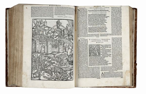 PUBLIUS VERGILIUS MARO : Opera cum Servij, Donati et Ascensij commentarijs nunc primum suae integritati restitutis...  - Asta Libri, Autografi e Manoscritti - Associazione Nazionale - Case d'Asta italiane