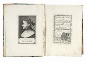 GIOVANNI BOCCACCIO - Il Decameron [...] tratto dall'ottimo testo scritto da Fran.co d'Amaretto Mannelli sull'originale dell'Autore.