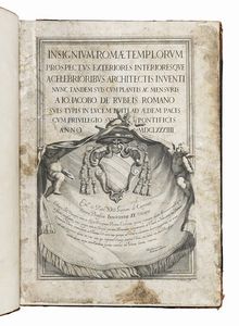 GIOVANNI GIACOMO DE ROSSI - Insignium Romae templorum prospectus exteriores interioresque a celebrioribus architectis inventi...