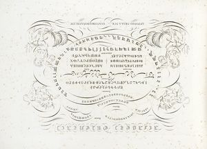 ANTONIO SELLA : [Corso di calligrafia].  - Asta Libri, Autografi e Manoscritti - Associazione Nazionale - Case d'Asta italiane