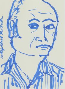 MIMMO ROTELLA - Autoportrait