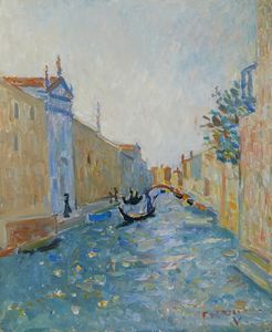 DE ROCCHI FRANCESCO (1902 - 1978) - VENEZIA, RIO DEI MANDICANTI