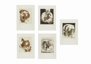 ARNOLDI NAG (n. 1928) - CARTELLA COMPOSTA DA N.5 FOGLI: HORSES