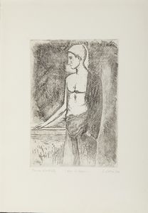 CARRA' CARLO (1881 - 1966) - DOPO IL BAGNO