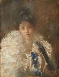CAZZANIGA CARLO (1883 - 1936) - RITRATTO